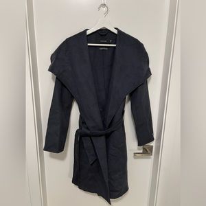 Tahari Dark Blue Wrap Jacket with wide Lapels